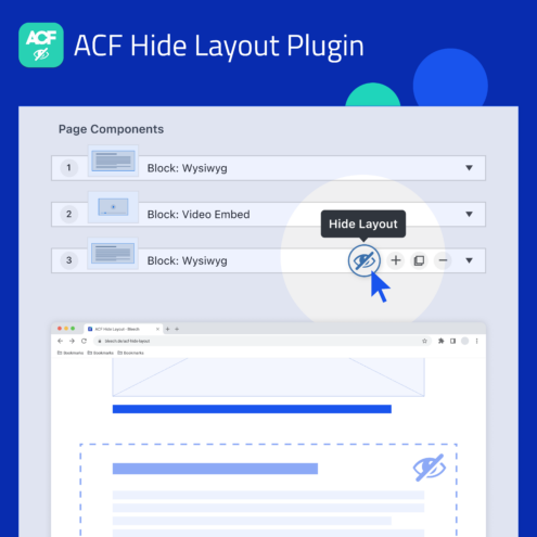 ACF Hide Layout Plugin - Bleech